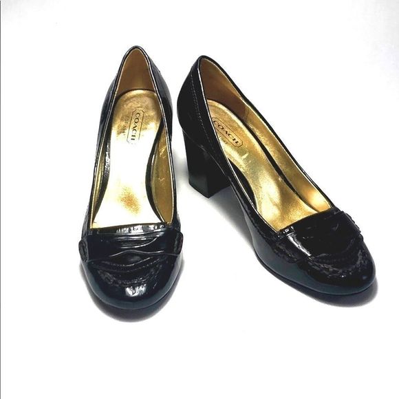 Coach Chocolate Brown Heels - Picture 1 of 16